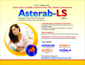 ASTERAB-LSM (Rabeprazole 20 mg (ec) + Levosulpiride 75 mg SR)