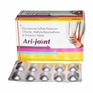 Ari-joint (Glucosamine Sulfate Potassium Chloride, Methylsulofnylmethane & Diacerein Tab.)