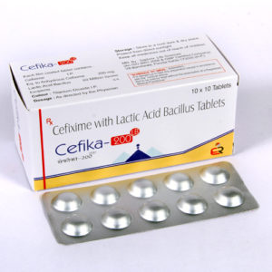 Cefika-200 LB (CEFIXIME -200mg+Lactic Bacillus)