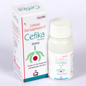 Cefika (CEFIXIME -50 MG DRY. SYP)