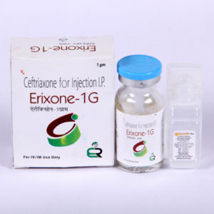 Erixone-1G (Ceftriaxone For Injection I.P.)