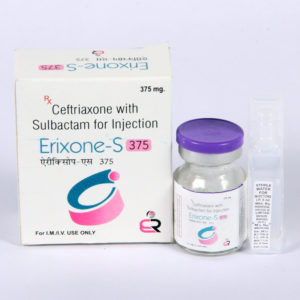 Erixone-S (CEFTRIAXONE 250MG+ SULBACTAM 125 MG)