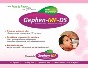 GEPHEN-MF-DS (Parcetamol 250mg + Mefenamic Acid 100mg/5ml)