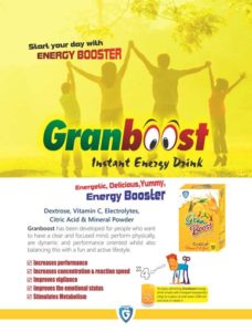 GRANBOOST (Dextrose, Vitamin C Electrolytes, Citric Acid & Mineral Powder)