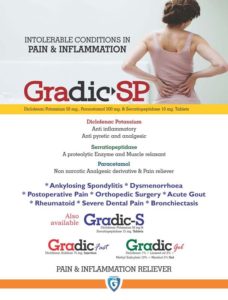 Gradic-SP (Diclofenac Sodium 50mg + Paracetamol 325mg + Serratiopeptidase 10mg)