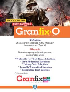 Granfix-O (Cefixime 200mg + Ofloxacin 200mg)