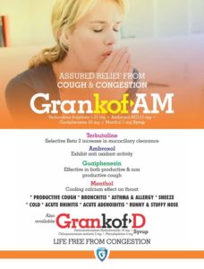Grankof-AM (Terbutaline Sulphate 1.25 mg + Ambroxol HCL 15 mg + Guaiphenesin 50 mg + Menthol 1mg)