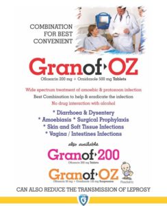 Granof-OZ (Ofloxacin 200mg + Orindazole 500mg)