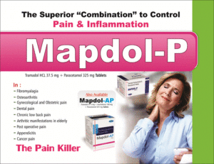 MAPDOL-P (Tramadol Hcl 37.5mg+Paracetamol 325mg)