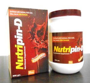 Nutripin-D (PROTEIN +DHA+BOVINE COLOSTRUM MULTIVITAMINS + MULTIMINERALS (Choclate))