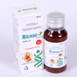 Ricnac-P (ACECLOFENAC 50 mg+ PARACETAMOL.125 mg)