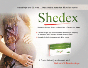 SHEDEX (Doxilamine succinate+ pyridoxine + folic acid)
