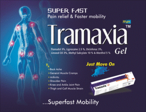 TRAMAXIA (Tramadol 37.5 mg + Paracetamol 325 mg + Aceclofenac 100 mg Tabs)