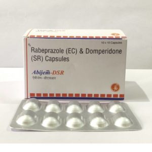 ABIJEM-DSR (RABEPRAZOLE 20 MG + DOMPERIDONE 30 MG Sustained release capsules)