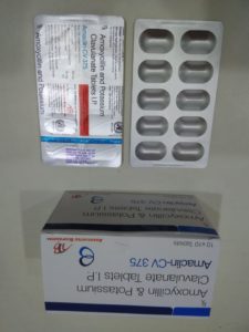 AMACLIN CV-375 (Amoxycillin 250mg + Potassium Clavulanate 125mg)