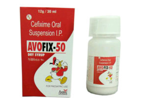 AVOFIX-50 (CEFIXIME 50 Mg DRY SYP / 5 ML (WITH DISTILLED WATER))