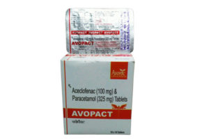 AVOPACT (ACECLOFENAC 50 Mg + PARACETAMOL 125 Mg SYP / 5 ML )