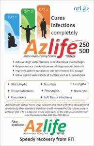 AZLIFE (Azithromycin 200mg each 5ml)