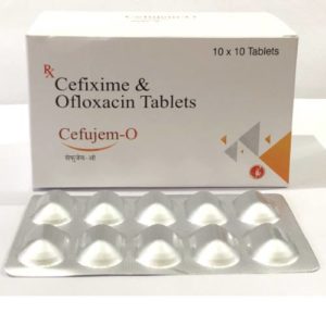 CEFUJEM-O (CEFIXIME -200 MG + OFLOXACIN 200 MG )