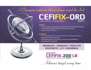 Cefifix-ORD (Cefixime 200mg + Ornidazole 500mg)