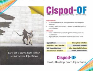 Cispod-OF (Cefpodoxime 200mg + Ofloxacin 200mg)