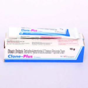 Clone-Plus (Ofloxacin IP - 0.75%w/w Ornidazole IP - 2.0%w/w Terbinafine Hydrochloride BP - 1.0%w/w Clobetasol Propionate USP - 0.05%w/w Dexpanthenol USP - 0.05%w/w)