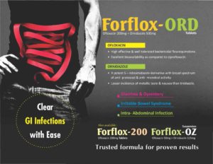 Forflox-ORD (Ofloxacin 200mg + Ornidazole 500mg)