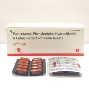 JEMCOLD (PHENYLEPHRINE HYDROCHLORIDE 5 MG + PARACETAMOL 250 MG + CHLORPHENIRAMINE MALEATE 2 MG)
