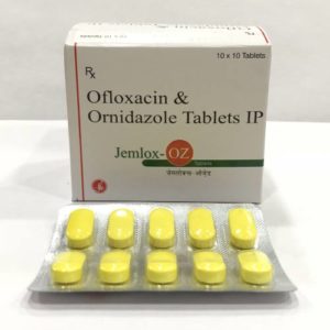 JEMLOX-OZ (OFLOXACIN-200 MG + ORNIDAZOLE 500 MG)
