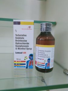 LEMCUF-BR (TERBUTALINE SULPHATE BROMHEXINE HYDROCHLORIDE GUAIPHENESIN & MENTHOL)