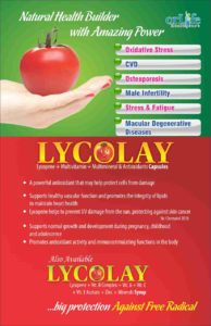 LYCOLAY (Lycopene (10%) 5000mcg + Vit.A 5000 I.U + Ascorbic Acid75mg + Niacinamide 50mg )