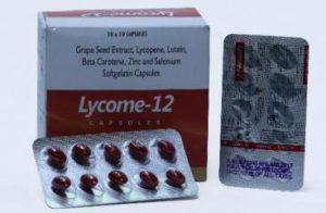 LYCOME-12 (Grape Seed Extract, Lycopene, Lutein Bota Carocene, Zinc and Suenium )
