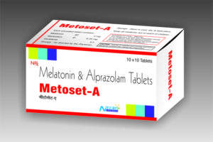 METOSET-A (Melatonin 3mg+Alprazolam 0.25mg)
