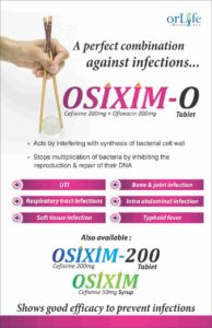 OSIXIM-O (Cefixime 200mg + Ofloxacin 200mg)
