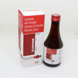 SCOPENE (LYCOPENE 5000 mcg + GRAPE SEED EXTRACT 25 MG + FOLIC ACID 1.5 MG + SELENIUM 75 mcg + ZINK SULPHATE 23 mcg + VIT A,VIT B1,VIT B2,VIT B6,VIT B12 )