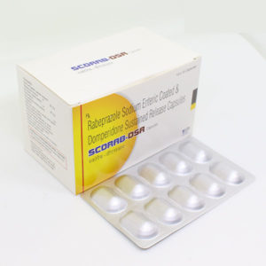 SCORRB-DSR (RABEPRAZOLE 20 MG + DOMPERIDONE 30 MG Sustained release capsules)