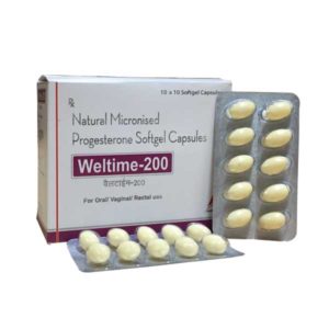 Weltime-200 (Natural Micronized progesterone 200 mg)