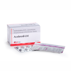 Acebronil-LM (Acebrophylline 200 mg+ Montelukast 10mg + Levocetirizine 5mg Tablet)