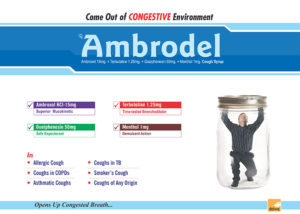 Ambrodel (Ambroxol 15mg+Terbutaline 1.25mg+Guaiphenesin 50mg+Menthol 1mg)