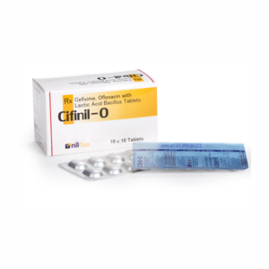 Cifinil-O (Cefixime 200 mg, Ofloxacin 200 mg & Lactic acid bacillus Tablet)