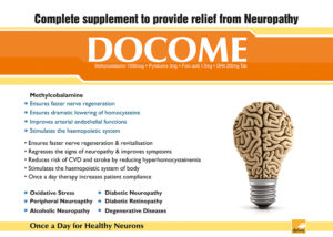 Docome (Methylobalamin 1500mcg+Pyridoxime 3mg+ Folic Acid1.5mg+Dha200mg Tab.)