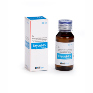 Ezycuf-LS (Levosalbutamol 1mg + Ambroxol 30mg + Guaiphenesin 50 mg Syrup, 60 ml)