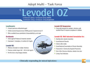 Levodel OZ (Levofloxacin 250mg + Ornidazole 500mg Tab)
