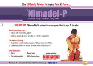 Nimadel P (Nimesulide 100mg + Paracetamol 325mg Tab)