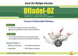 Ofladel OZ (Ofloxacin 200mg+Ornidazole 500mg Tab.)