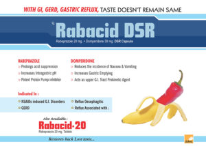 Rabacid DSR (Rabeprazole 20mg+Domperidone 30mg DSR Cap)