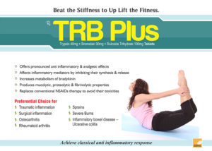 TRB Plus (Trypsin 48mg+ Bromelain 90mg+ Rutoside Trihydrate 100mg)