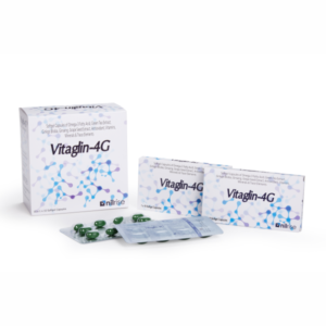 Vitaglin-4g-Capsule (Soft Gelatin capsule of Omega 3 Fatty acid + Green tree extract +Ginkgo biloba + Ginseng + Grapes seed extract + And vitamines + Minerals & Trace elements)