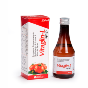 Vitaglin-L-syrup (Lycopene, Vit B12, Multivitamin, Multimineral and L-Lysine Syrup)