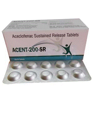 Acent-200 SR Tabs (Aceclofenac 200mg (SR) )